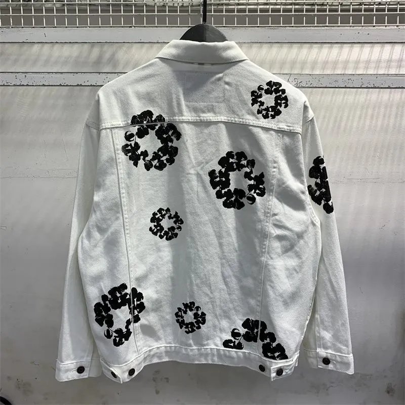 Levi's Trucker Jacket White Floral Print Denim-Jacket - 5