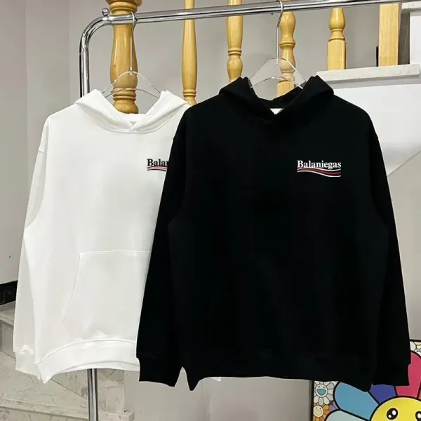 Balaniegas Logo Embroidered White Hoodie - 4
