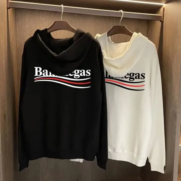 Balaniegas Logo Embroidered White Hoodie - 3