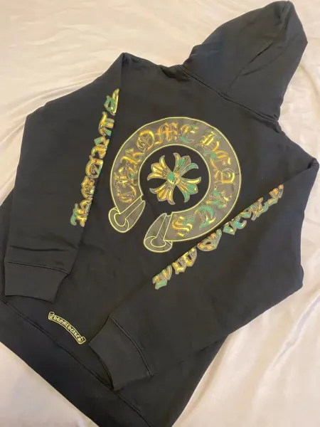Chrome Hearts Large Cross Logo Black Hoodie - 3