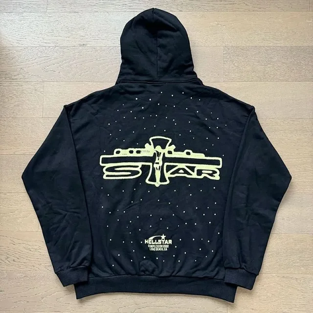 Hellstar Hoodies & Sweatshirts Logo Print Pullover Hoodie product detail image 8
