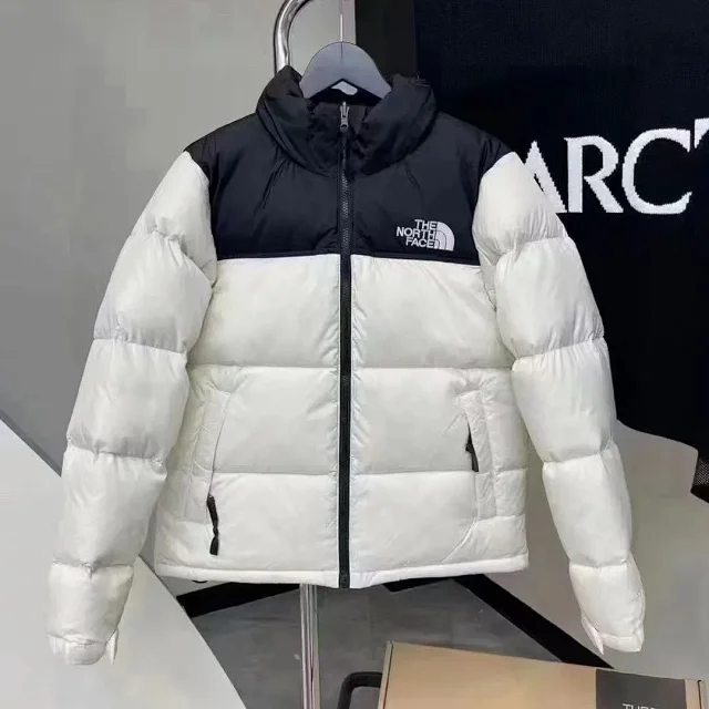 The North Face Down Jackets Color-Block Stand-Collar Puffer Jacket product detail image 1