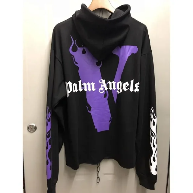 VLONE Hoodies & Sweatshirts Flame Graphic Hooded Sweatshirt product detail image 2