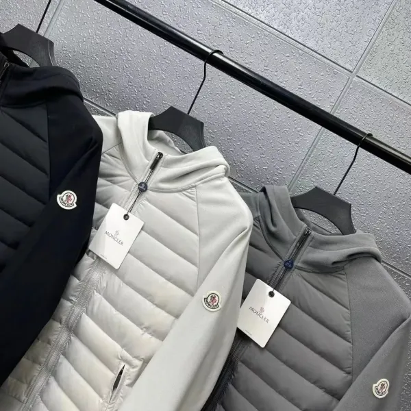 Moncler Hooded Down Jacket Beige - 4
