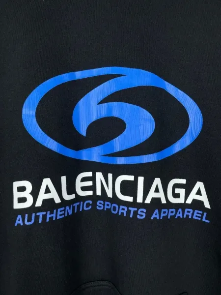 Balenciaga Authentic Sports Apparel Hoodie Black - 14