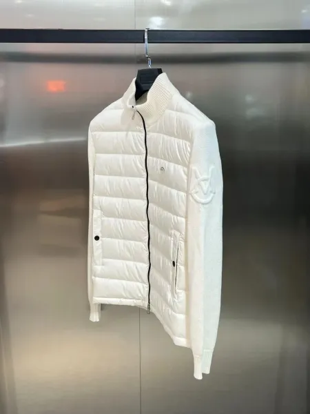 Moncler Grenoble Hybrid Puffer Jacket Black and Ivory - 10