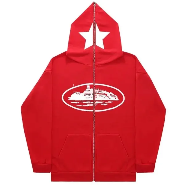 Off-White Cruise Ship Hoodie Red - 1
