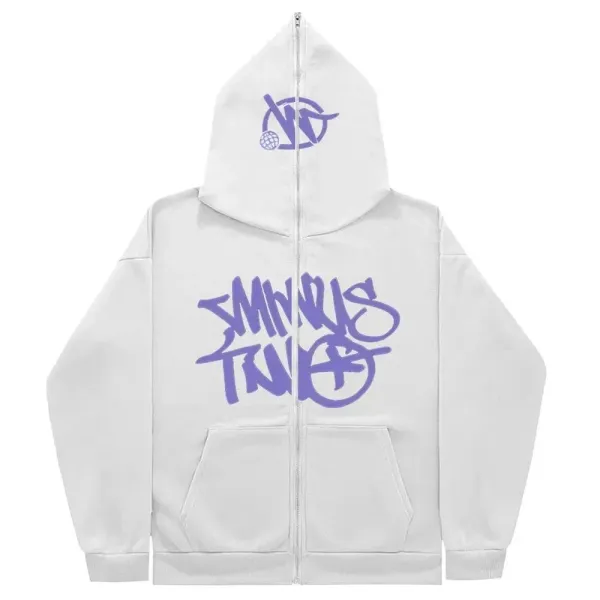 SMNRUS TIVR Purple Graffiti Hoodie - 1
