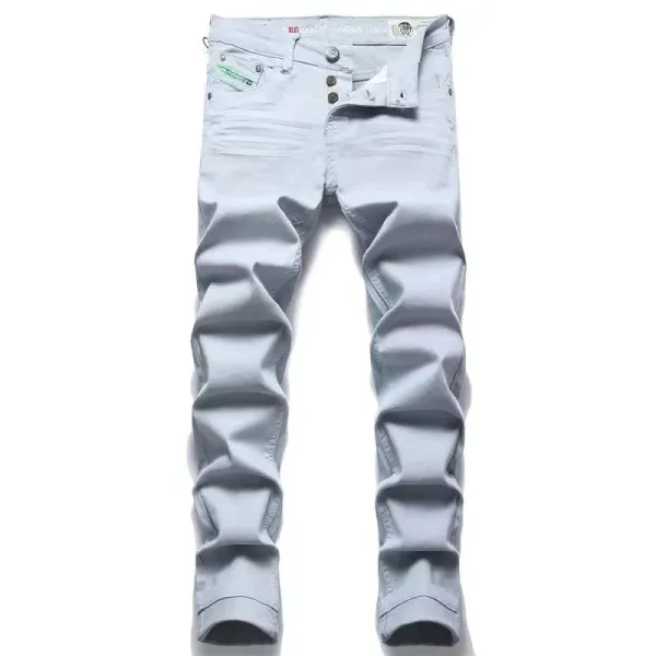 Diesel Thavar Slim Fit Light Gray Jeans - 1