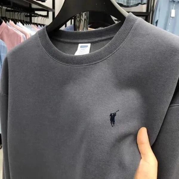Polo Ralph Lauren Classic Crewneck Gray Sweatshirt - 1