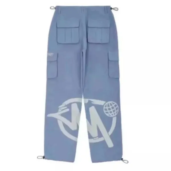 Wang Yiyang x Unknown Brand Utility Cargo Pants Light Blue - 1
