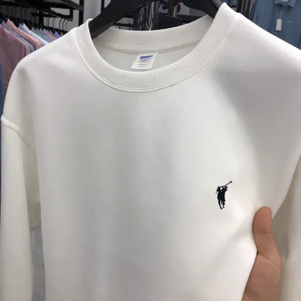 Polo Ralph Lauren Classic Fit Crewneck Sweatshirt White - 1