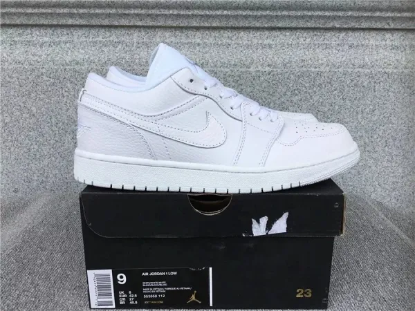 Air Jordan 1 Low White Sneakers - 1