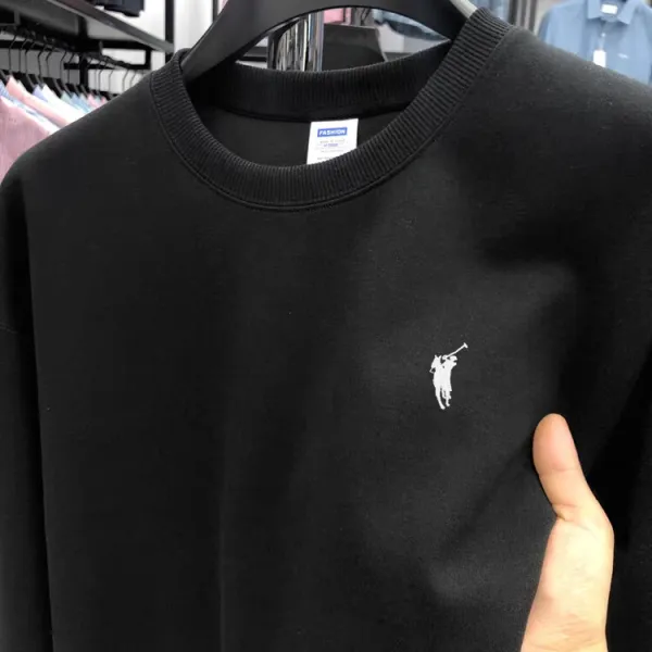 Polo Ralph Lauren Classic Crewneck Black Sweatshirt - 1