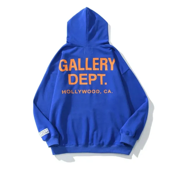 Gallery Dept. Hollywood CA Hoodie Blue - 1