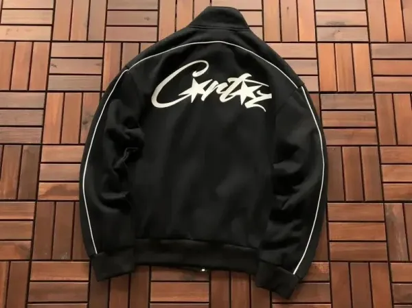 GRA Track Jacket Black and Gray Full-Zip Outerwear - 6