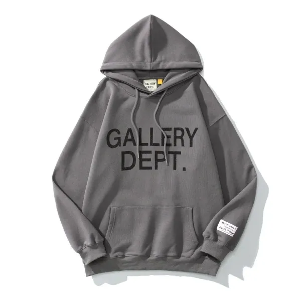 Gallery Dept. Art On Display Hoodie Gray - 1
