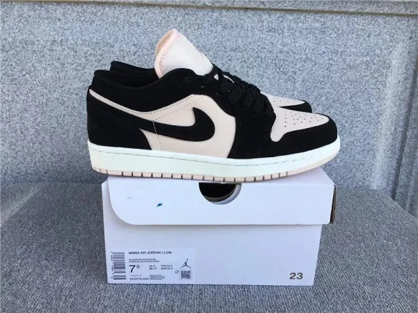 Air Jordan 1 Low Black/Beige Sneakers - 1