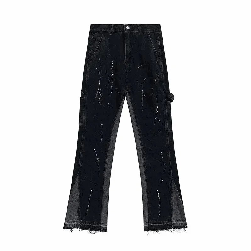 Black Distressed Denim Pants [25 styles]