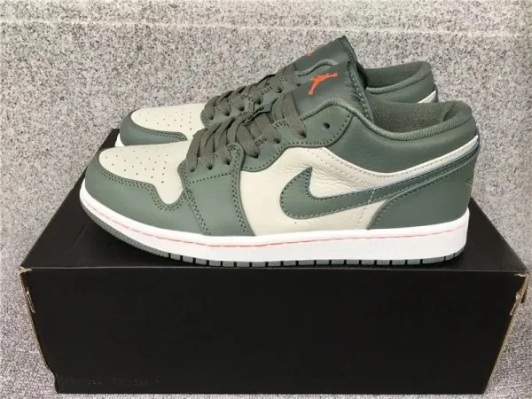 Air Jordan 1 Low Olive Green Sneakers - 1