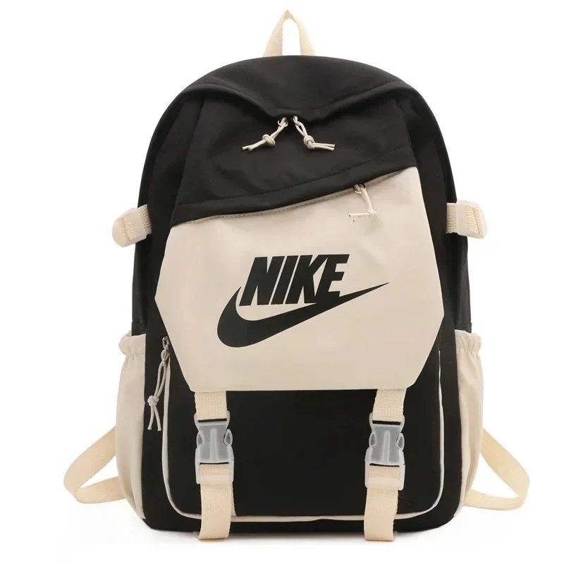 Nike Swoosh Mesh-Overlay Black Backpack - 8