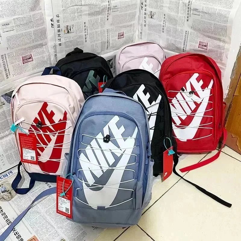 Nike Swoosh Mesh-Overlay Black Backpack - 3