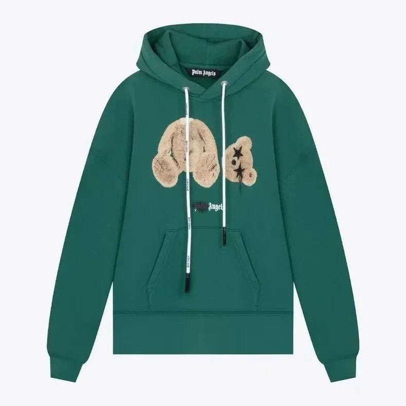 Palm Angels Teddy Bear Embroidered Pink Hoodie - 10
