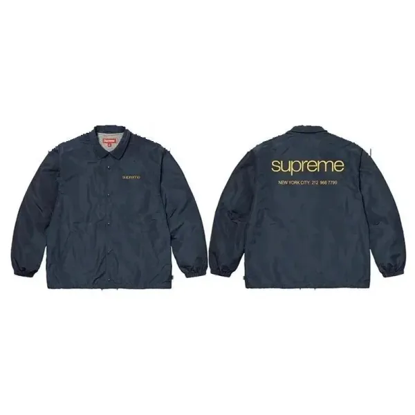 Supreme Coach Jacket Navy Windbreaker - 1