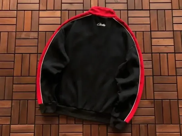 GRA Track Jacket Black and Gray Full-Zip Outerwear - 8