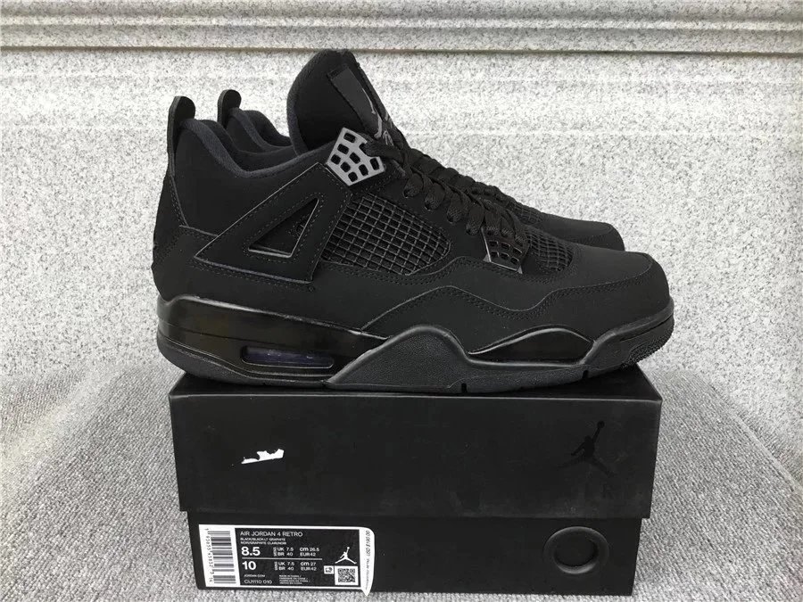 Air Jordan 4 Retro Black Sneakers
