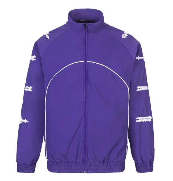 Off-White Diagonal Arrow Windbreaker Purple Jacket - 1
