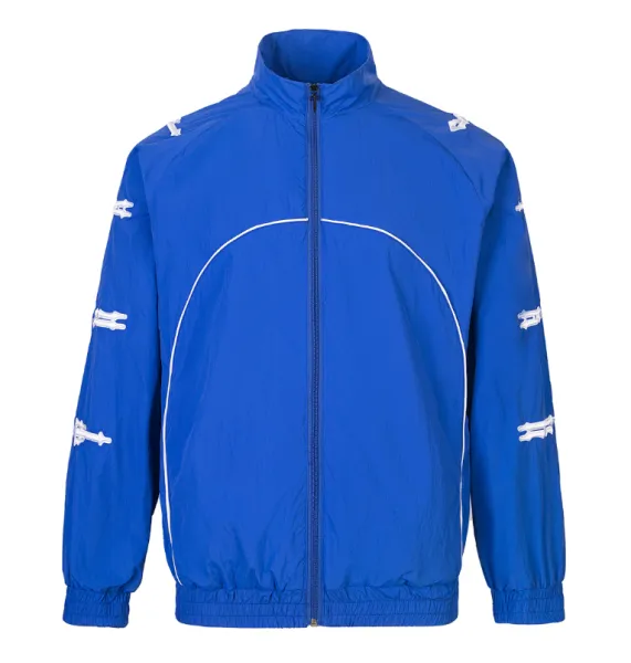 Off-White Diagonal Arrow Windbreaker Blue Jacket - 1