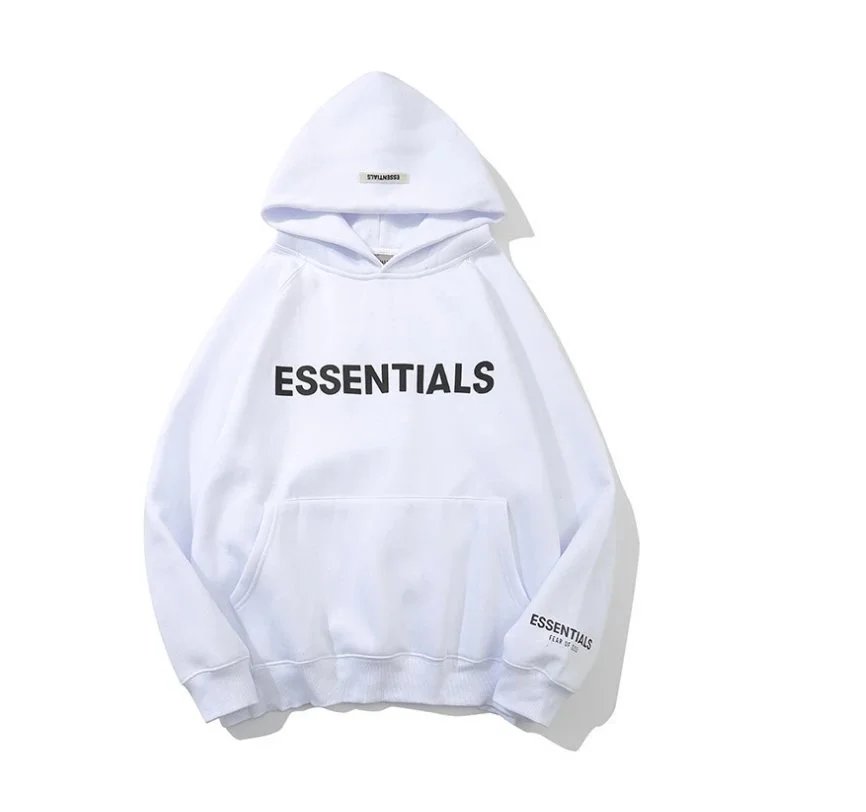 Essentials Gray Logo Hoodie - 9