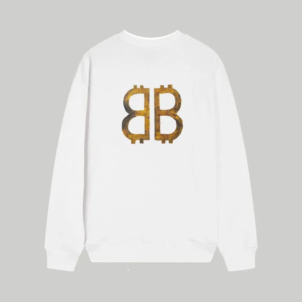 Balenciaga BB Logo Print Black Hoodie - 7