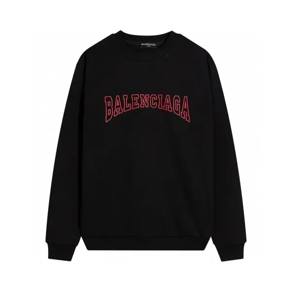 Balenciaga Arch Logo Black Hoodie - 1