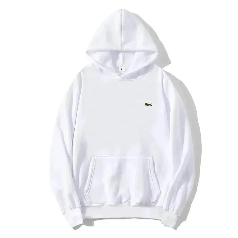 Lacoste White Hoodie
