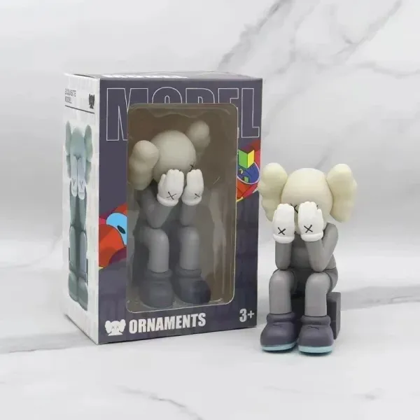 KAWS Companion Ornament Gray Beige Figure - 1