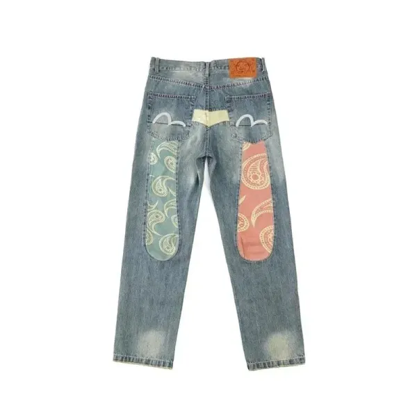 Evisu x Paisley Patchwork Denim Jeans - 1