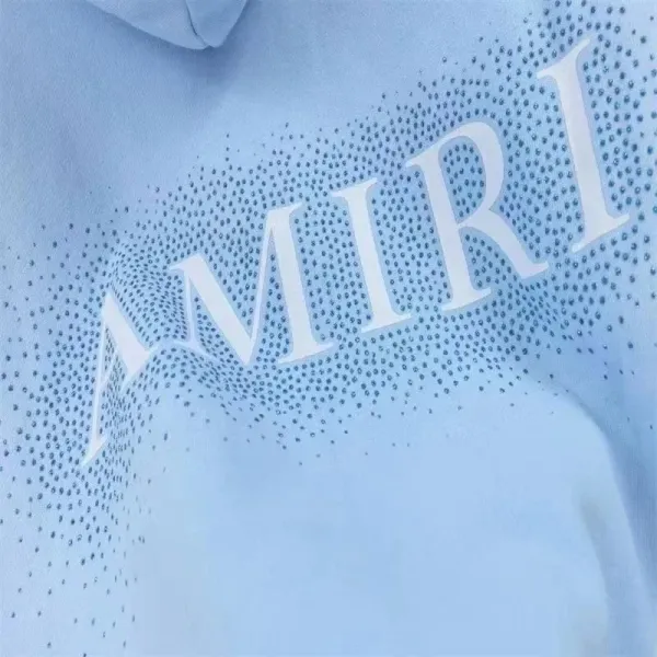 Amiri Gradient Wash Hoodie Light Blue - 11