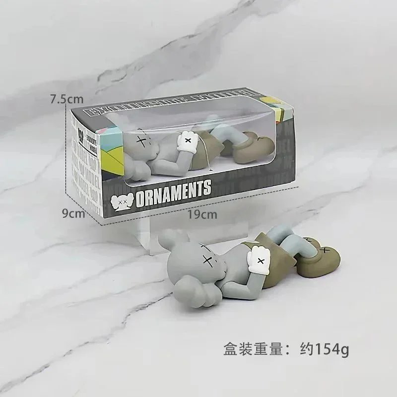 KAWS x Medicom Toy Companion Ornament Gray Green Figure - 1