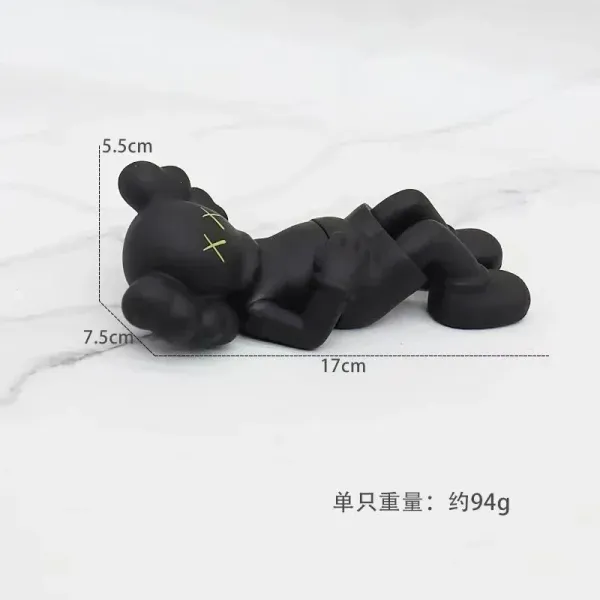 KAWS Companion Black Lie Down Figure - 1