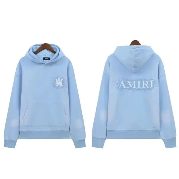 Amiri Gradient Wash Hoodie Light Blue - 1