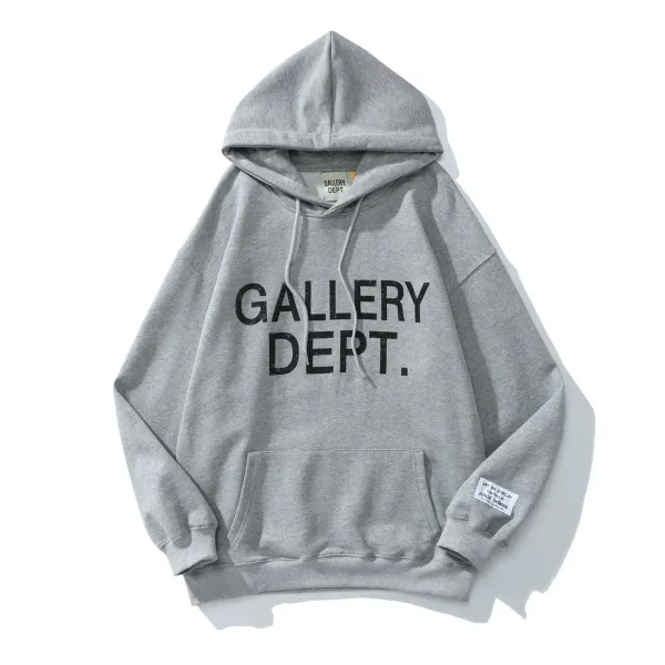 Gallery Dept. Bold Logo Hoodie Gray - 1