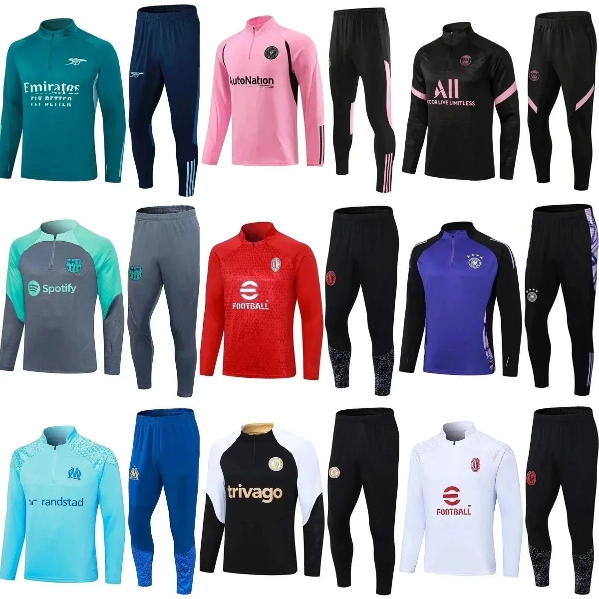 W03 2025 Fashion Long Sleeve Football Training Jersey xxm