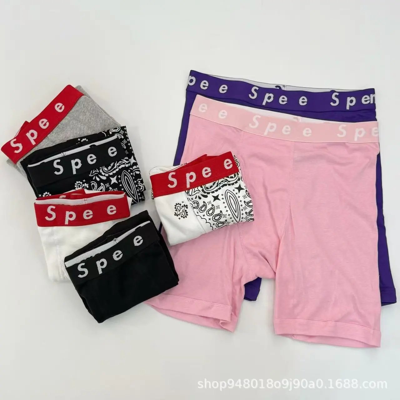 Supreme x Hanes Bandana Print Boxer Briefs Black Underwear - 14