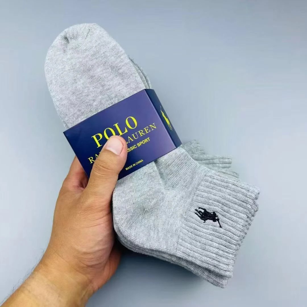 Polo Ralph Lauren Technical Sport Ribbed Crew Socks Black - 6