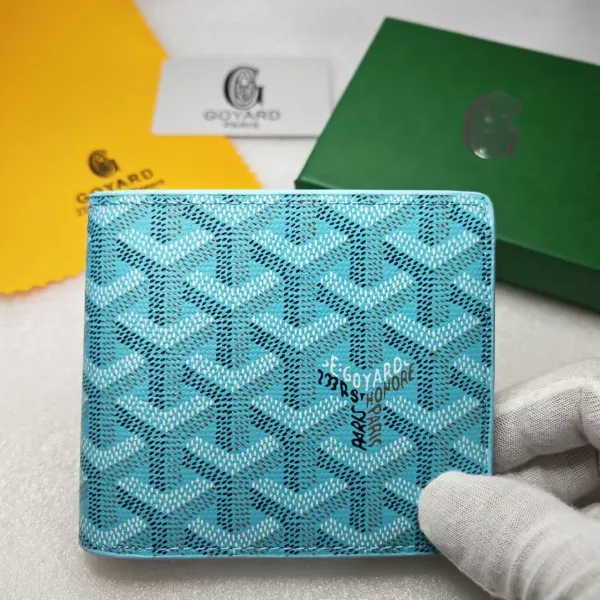 Goyard Saint Louis Bi-Fold Wallet Turquoise Short Wallet - 1