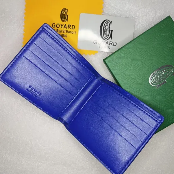 Goyard Saint Louis Bi-Fold Wallet Turquoise Short Wallet - 11