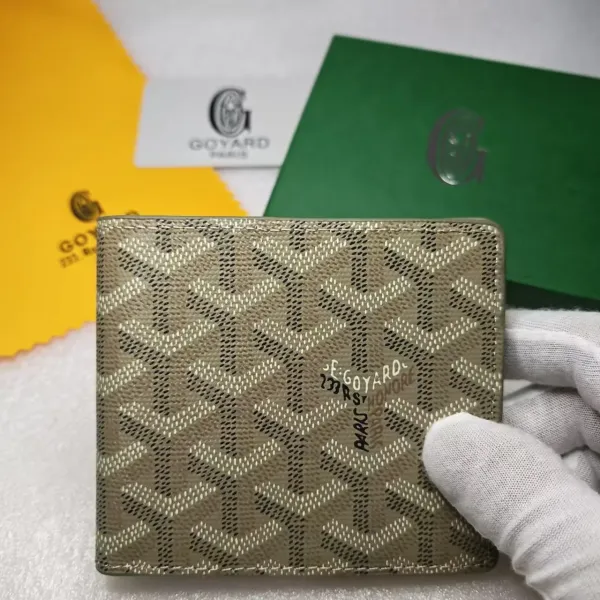Goyard Saint Louis Bi-Fold Wallet Beige Canvas Wallet Short Wallet - 1