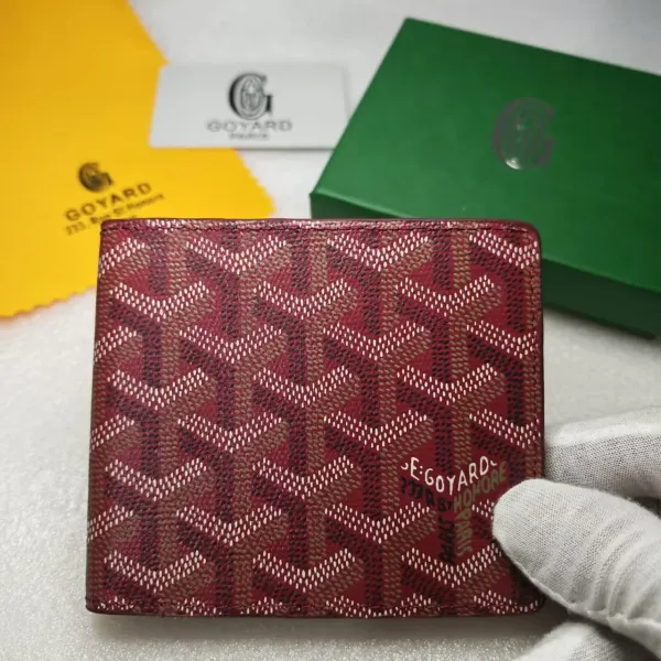 Goyard Saint Louis Bi-Fold Wallet Burgundy Short Wallet - 1